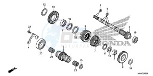 NC700DD INTEGRA E drawing TRANSMISSION (MAINSHAFT)