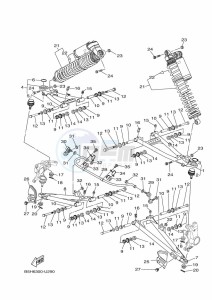 YXZ1000ETS YXZ10YESKL (B5H6) drawing FRONT SUSPENSION & WHEEL