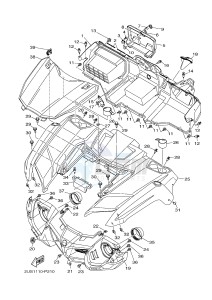 YXC700E VIKING VI EPS (2US5) drawing FRONT FENDER