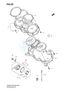 DL650 (E3-E28) V-Strom drawing SPEEDOMETER