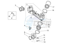 Breva 1200 drawing Throttle body