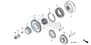 XL125VB drawing STARTING CLUTCH