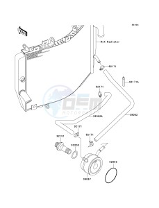 ZX 600 J [ZZR600] (J6F-J8F) J7F drawing OIL COOLER