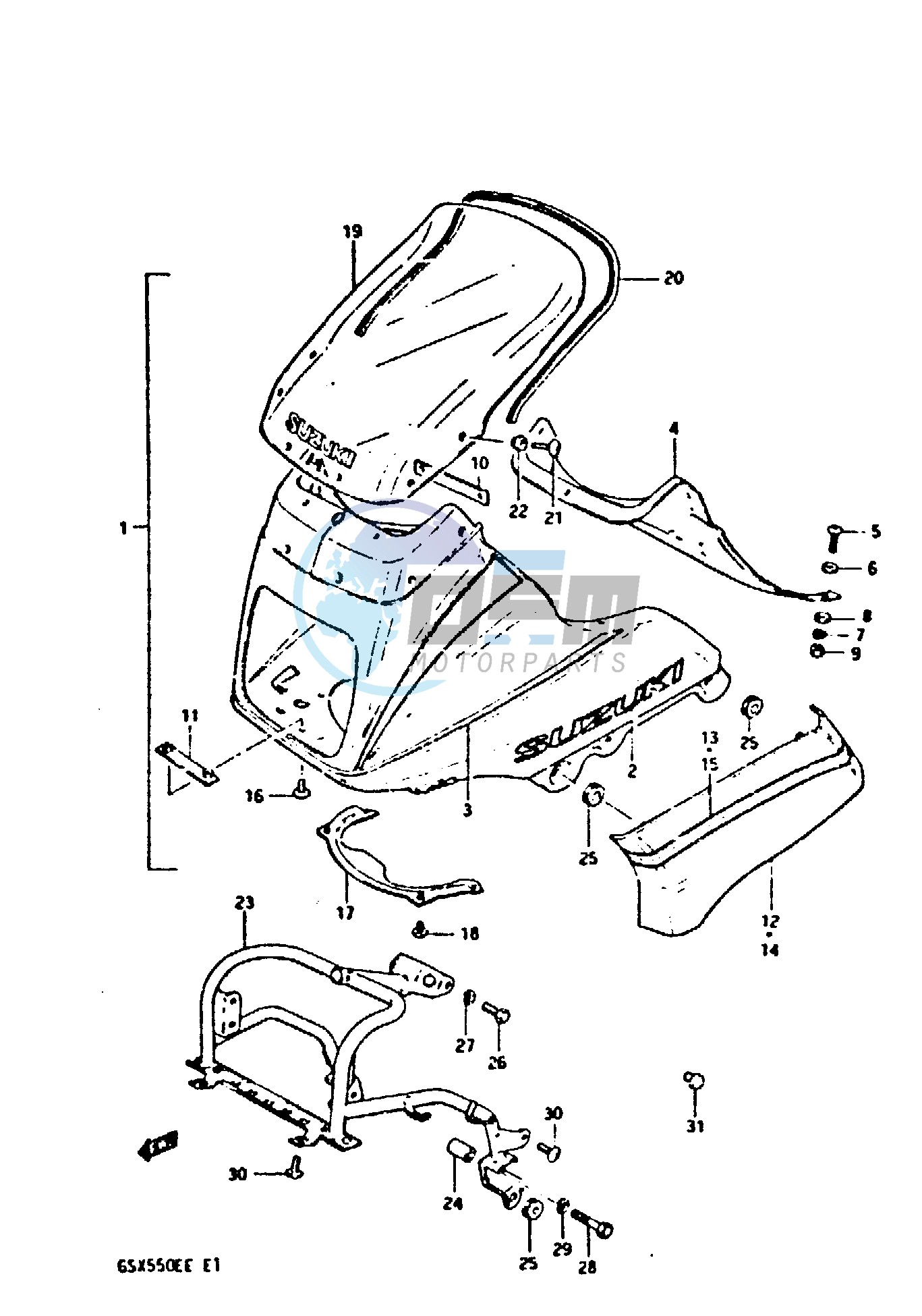 COWLING (GSX550ESE)