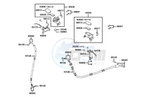 DOWNTOWN 125 I Italy drawing Brake Master Cylinder