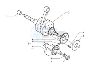 Beverly 500 drawing Crankshaft