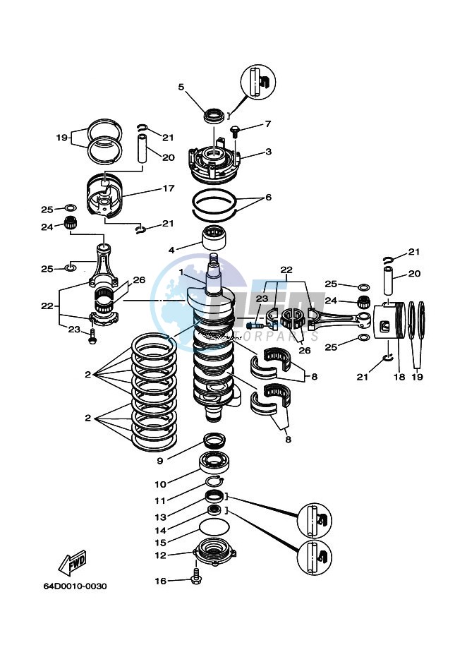 CRANKSHAFT--PISTON