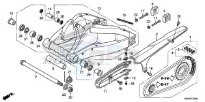 CBR1000SG CBR1000 - Fireblade SP Europe Direct - (ED) drawing SWINGARM