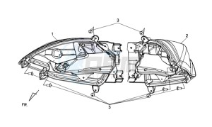 MAXSYM 400 EFI ABS drawing TAIL LIGHT - REAR SUSPENSION