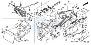 CBR1000RR9 BR / HRC MME - (BR / HRC MME) drawing TAILLIGHT (CBR1000RR8,9/R A9)