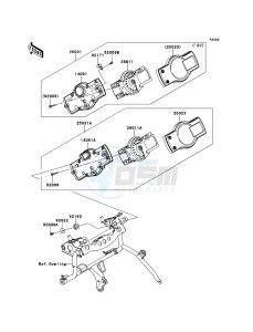 VERSYS KLE650A7F GB XX (EU ME A(FRICA) drawing Meter(s)