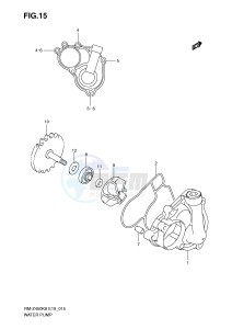 RM-Z450 (E19) drawing WATER PUMP