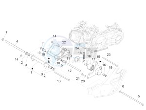 GTS 300 ie (EMEA, APAC) drawing Swinging arm