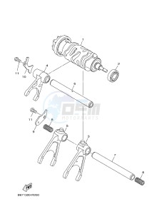 MTN-1000D MT-10 SP MT-10 SP (BW84) drawing SHIFT CAM & FORK