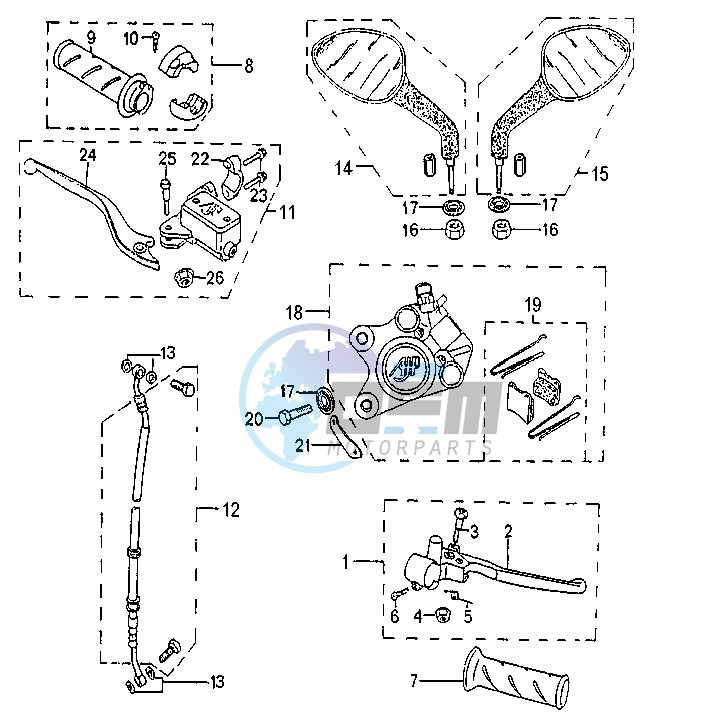 BRAKE PUMP AND CALIPER