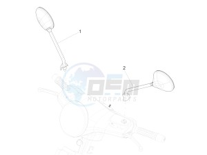 SUPER GTS 125 4T 3V IGET ABS E3 (APAC) drawing Driving mirror/s