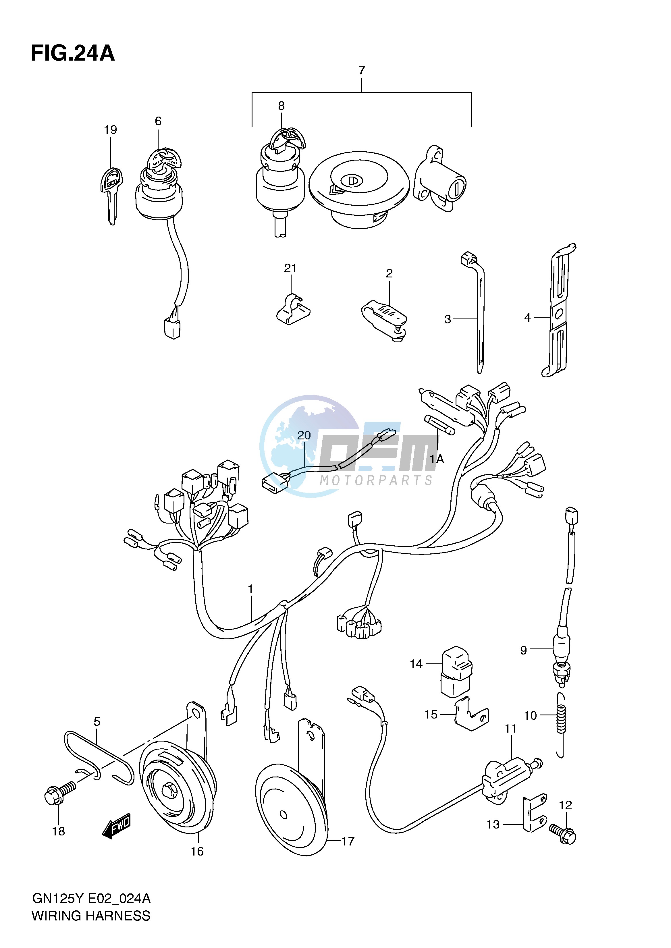 WIRING HARNESS (MODEL V W X Y K1 E1,E30)