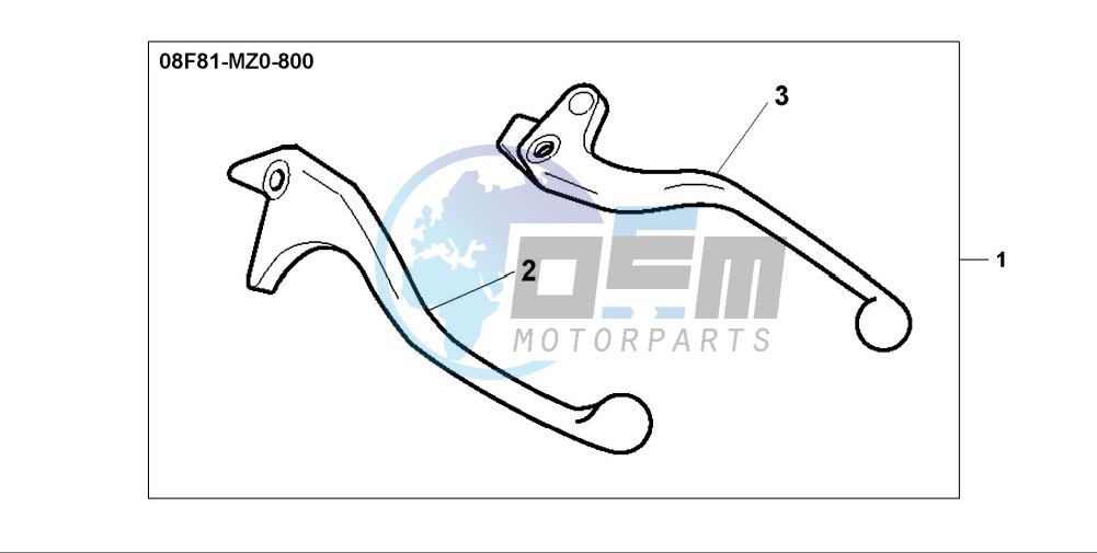 CHROME LEVER KIT