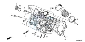 NC700XAC drawing CYLINDER HEAD