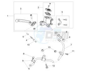 SMT 50 E4 DRIFTING (EMEA) drawing Front master cilinder