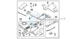 CB600F9 Spain - (SP) drawing KIT ALARM SYS