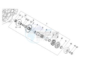 Runner VX 4T 125 drawing Driven pulley