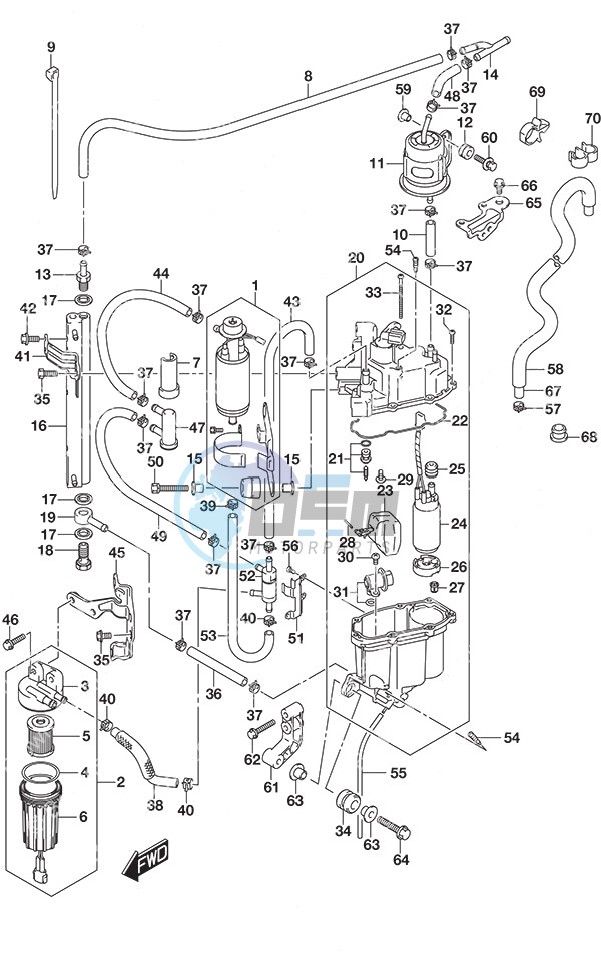 Fuel Pump/Fuel Vapor Separator