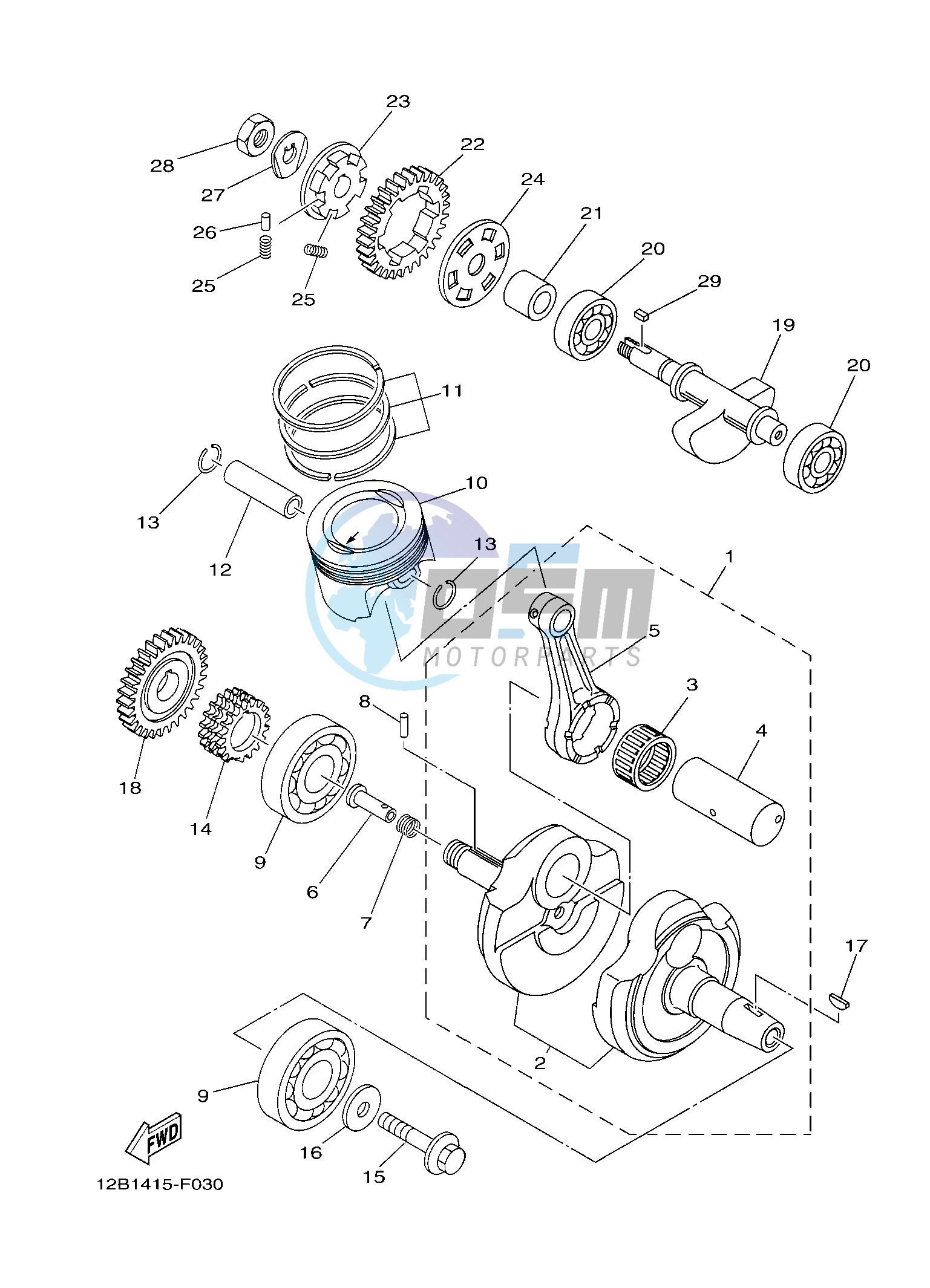 CRANKSHAFT & PISTON