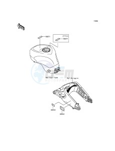 NINJA_ZX-6R_ABS ZX636FEF FR GB XX (EU ME A(FRICA) drawing Labels