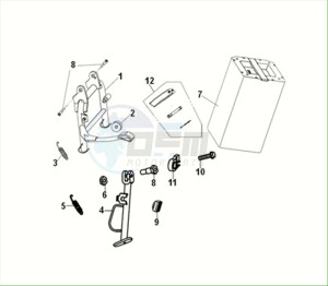 E-FIDDLE (EK4LW2-EU) (M2) drawing MAIN STAND SIDE STAND BATTERY ASSY