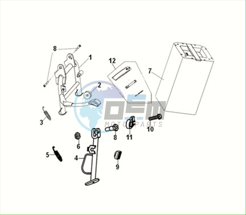 MAIN STAND SIDE STAND BATTERY ASSY