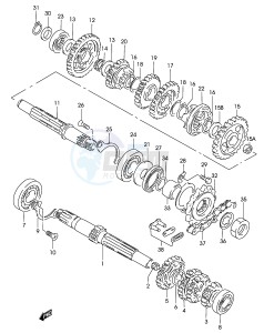 GZ125 (P4) drawing TRANSMISSION