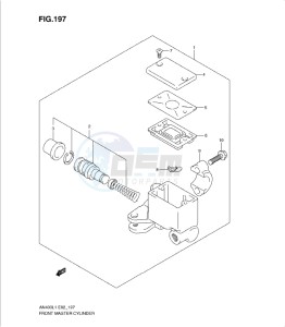 AN400Z drawing FRONT MASTER CYLINDER (AN400ZAL1 E2)