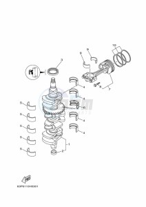 F150AETX drawing CRANKSHAFT--PISTON