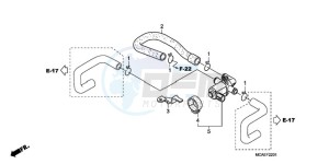 GL18009 SI / AB NAV - (SI / AB NAV) drawing AIR INJECTION VALVE