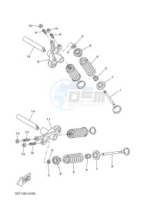 MT125 MT-125 (5D7L) drawing VALVE