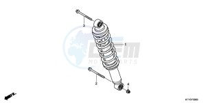 CBR125RTC drawing REAR CUSHION