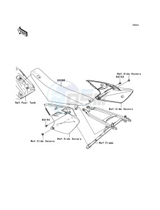 KX450F KX450D6F EU drawing Seat