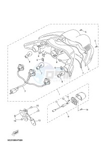 YN50 YN50F NEO'S 4 (2ACM 2ACM 2ACM 2ACM) drawing TAILLIGHT