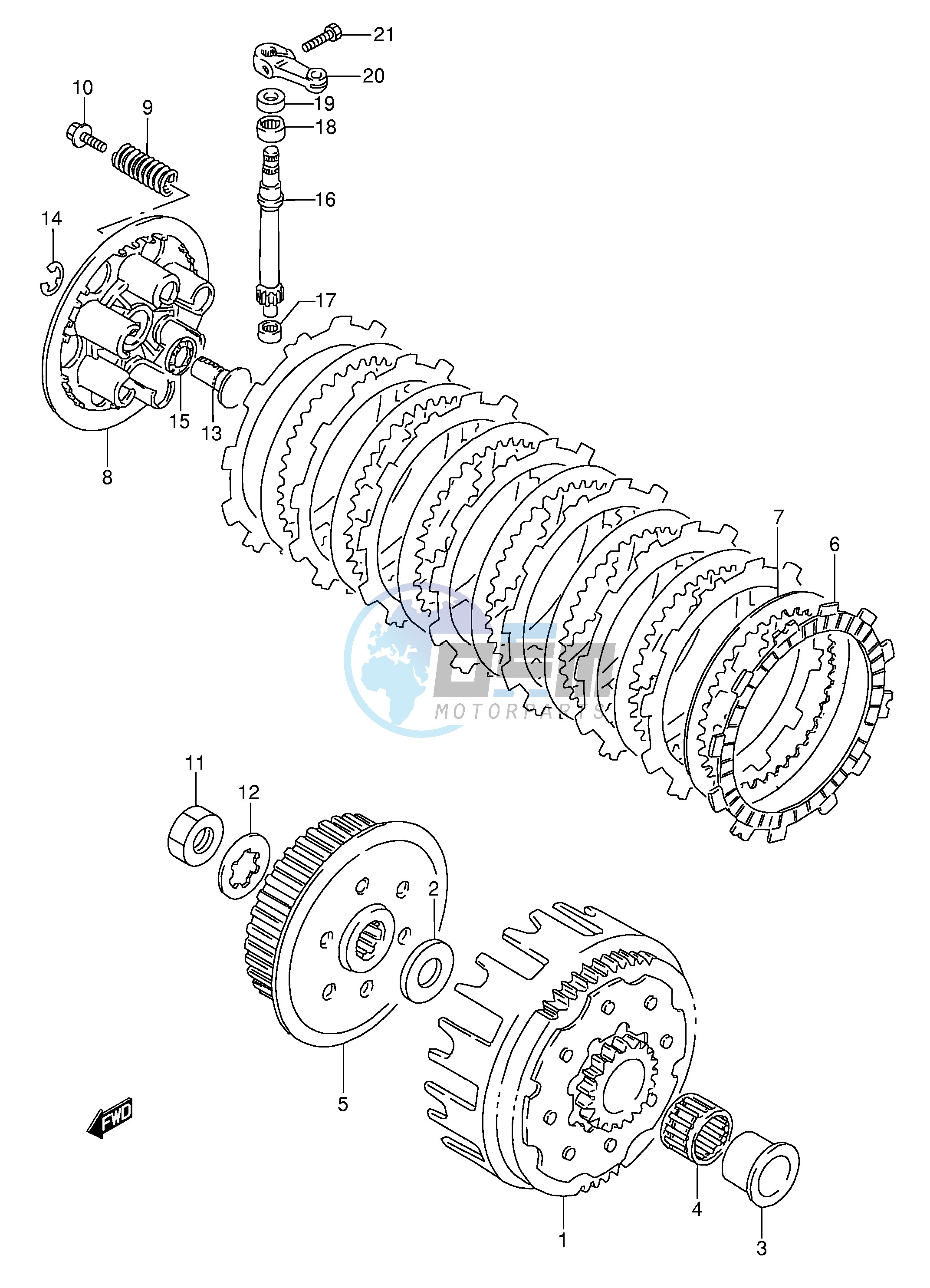 CLUTCH (MODEL K L M)