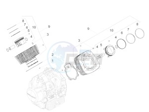 V9 Bobber 850 (APAC) drawing Cylinder - Piston