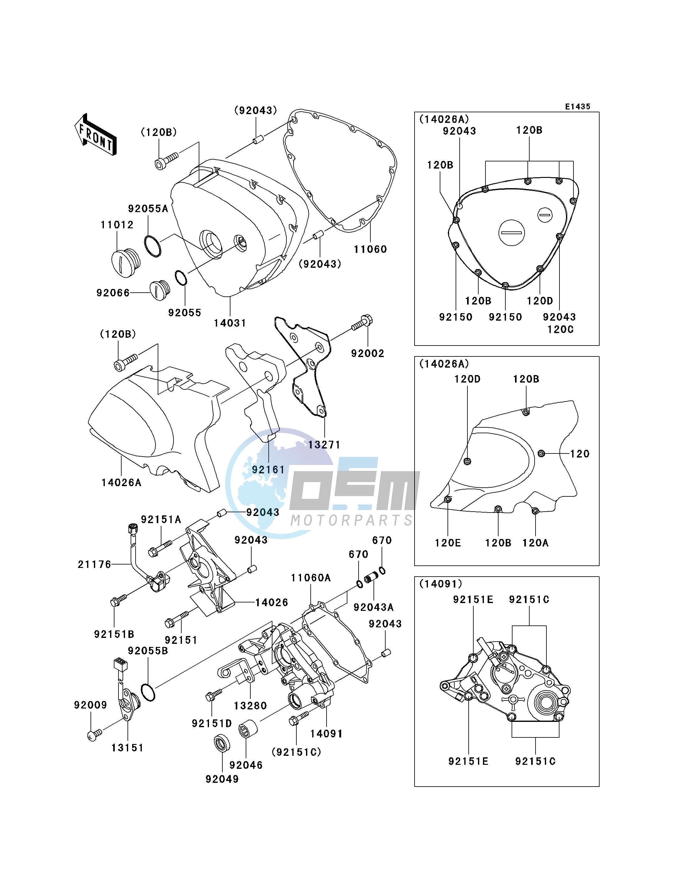 LEFT ENGINE COVER-- S- -