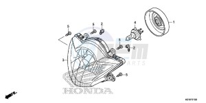 SH125E SH125 E drawing HEADLIGHT