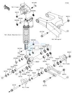 KLX450R KLX450AJF EU drawing Suspension