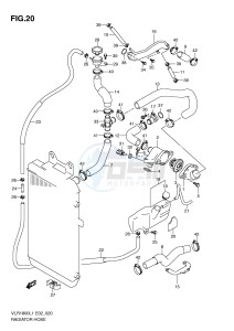 VLR1800 (E2) drawing RADIATOR HOSE