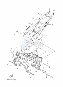 XSR900 MTM850 (BAE1) drawing FRAME