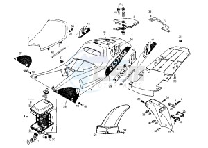 GPR REPLICA - 50 cc drawing REAR BODY