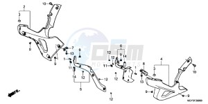 VFR800XC drawing LOWER COWL