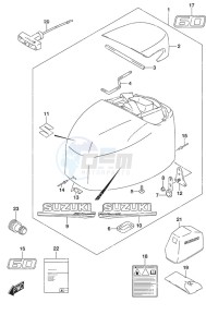 DF 60A drawing Engine Cover High Thrust