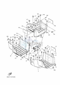 YXM700E YXM70VPAK (B5FH) drawing STAND & FOOTREST